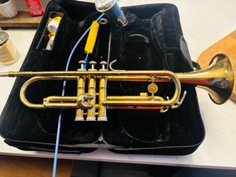 Brass Trumpet with Case