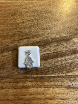 Vvs Baguette Hamsa Pendant 
