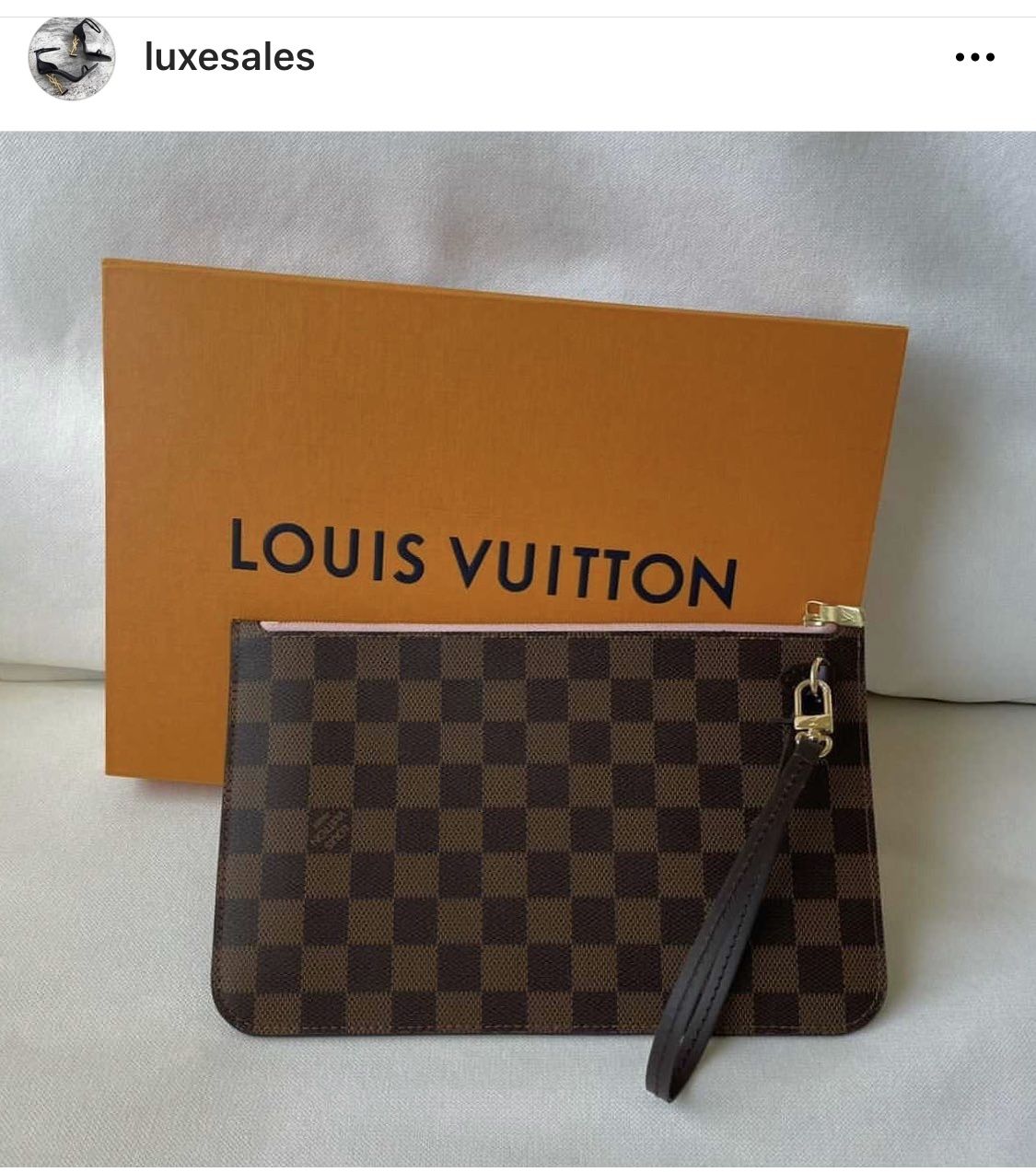 LOUIS VUITTON - Neverfull Pochette Pouch