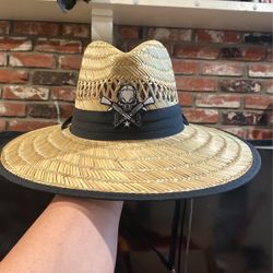 Ak47 Gun Skull Combo Straw Hats