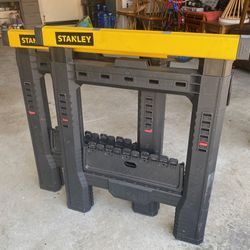 Stanley Sawhorses Adjustable Height & Width Tools