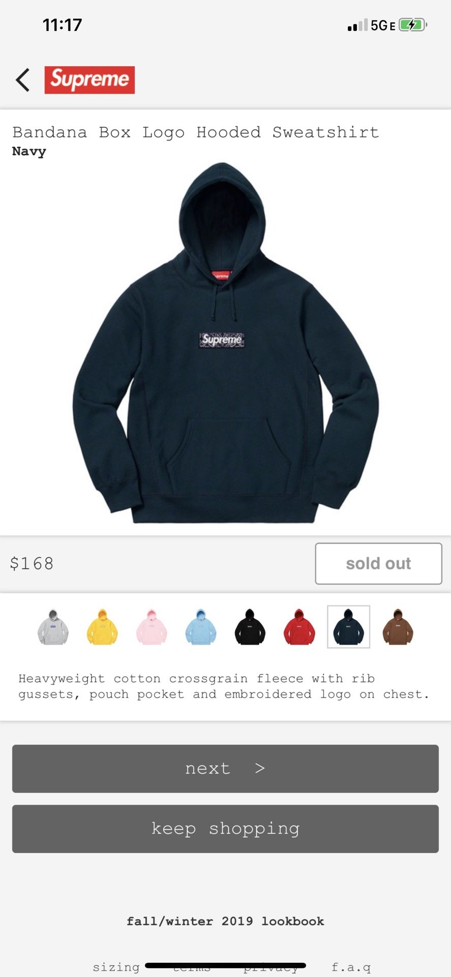 Supreme box logo hoodie