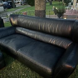 Black Leather Couch Set Of 4