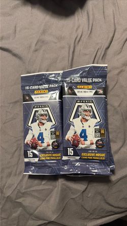 2025 Panini Mosaic NFL Trading Card Value Packs (x2)