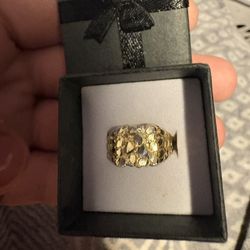 10K Gold Nugget Ring
