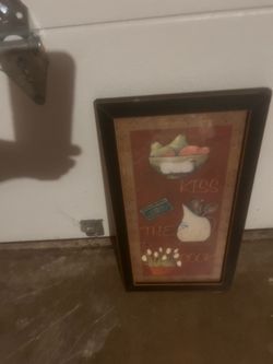 Kiss the cook framed art