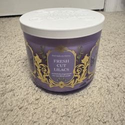 Body and Body Works, White Barn 3-Wick Candle Fresh Cut Lilacs 14.5 Oz