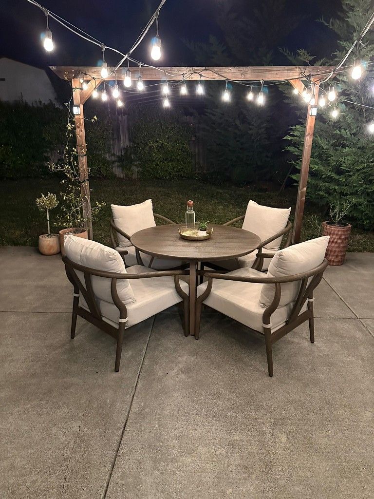 🛋️ New Neuwood Luxury Ming 5-Piece Chat Set Outdoor/ Indoor Patio