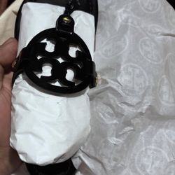 Tory Burch Miller Patent Sandals With Box & Branded Dust Bag