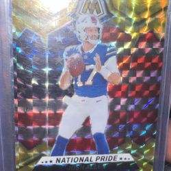 Rookie Pink chrome BBowens  Josh Allen Gold Mosaic
