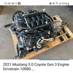 2022,  5.0 engine with 10 speed transmission.