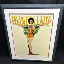 Mel Ramos Phantom Lady Signed Printers Proof 3/5 Framed 36x41