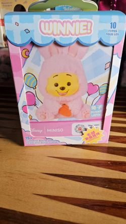 Miniso Winnie The Pooh Blind Box Bunny Confirmed Sealed Surprise Box Pendant