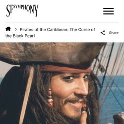 (2x TIX): SF SYMPHONY, PIRATES OF THE CARIBBEAN 
