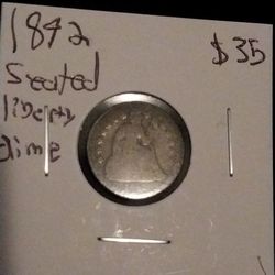 1842 Seated Liberty Dime