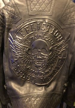 Affliction Mens Leather Jacket