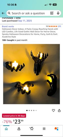 🖤👻 Creepy Gothic Reaching Hands – Elgin Pickup 👻🖤