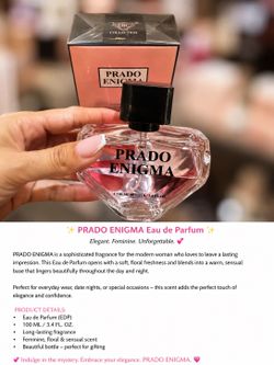✨ Prado Enigma Eau de Parfum – 3.4 oz (100 mL) ✨