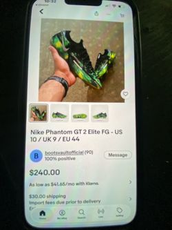 9 inch Nike soccer clits