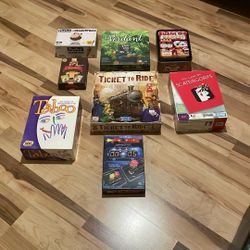 Lot Of 8 Board Games