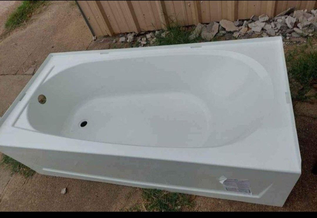 STERLINGPerforma 5 ft. Left Drain Rectangular Alcove Soaking Tub with Fiberglass29x60