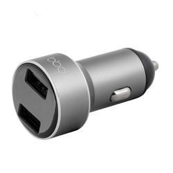 Blue Beat Digital Universal Dual USB Car Charger | Fast Dual Port Power | Silver

