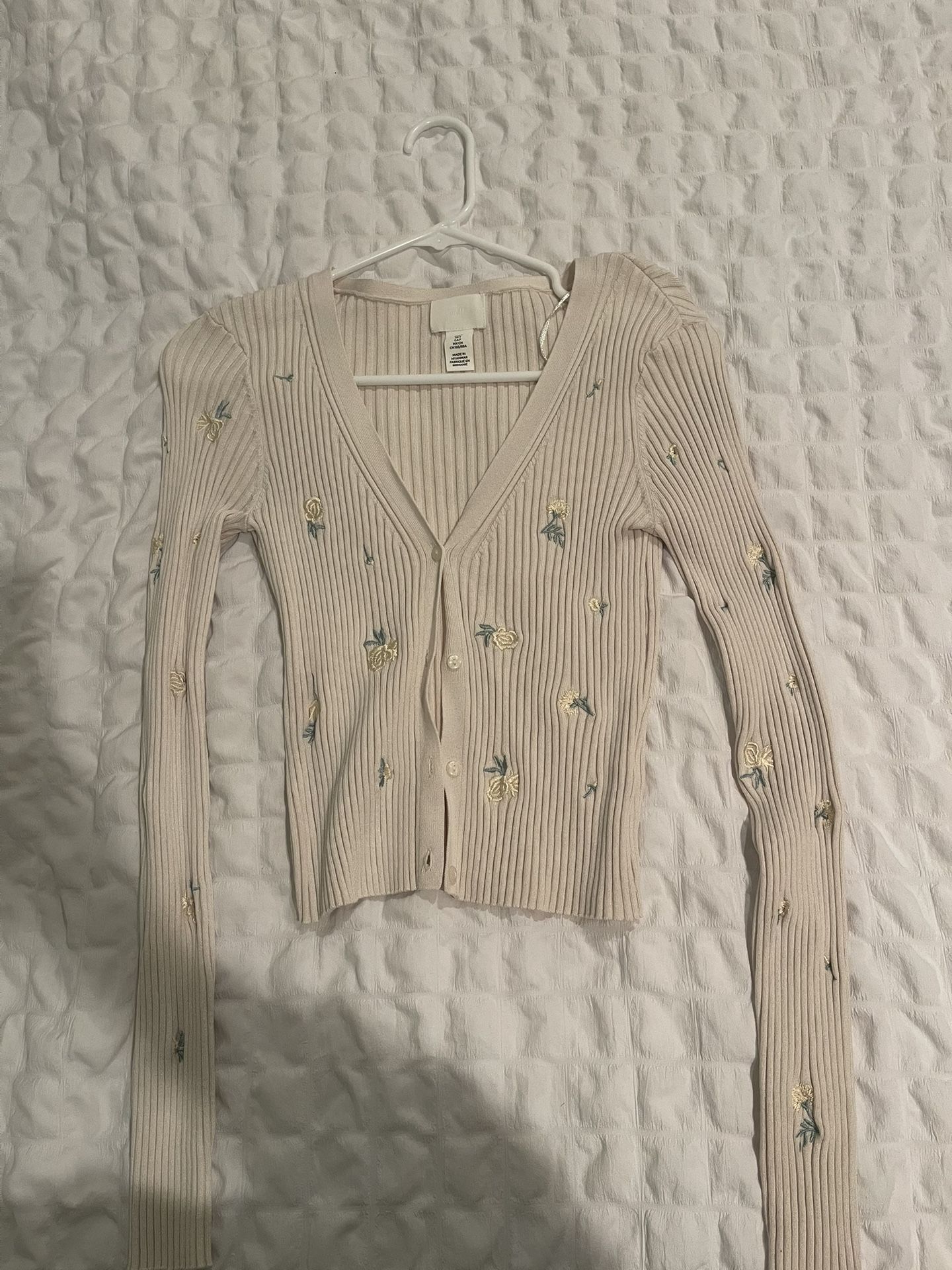 H&M Cardigan with Floral Pattern