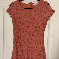 Peach Lace Dress