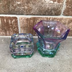 2 Matching PartyLite Candle Holders One Tealight, One Votive Sold Together $5.00 For Both