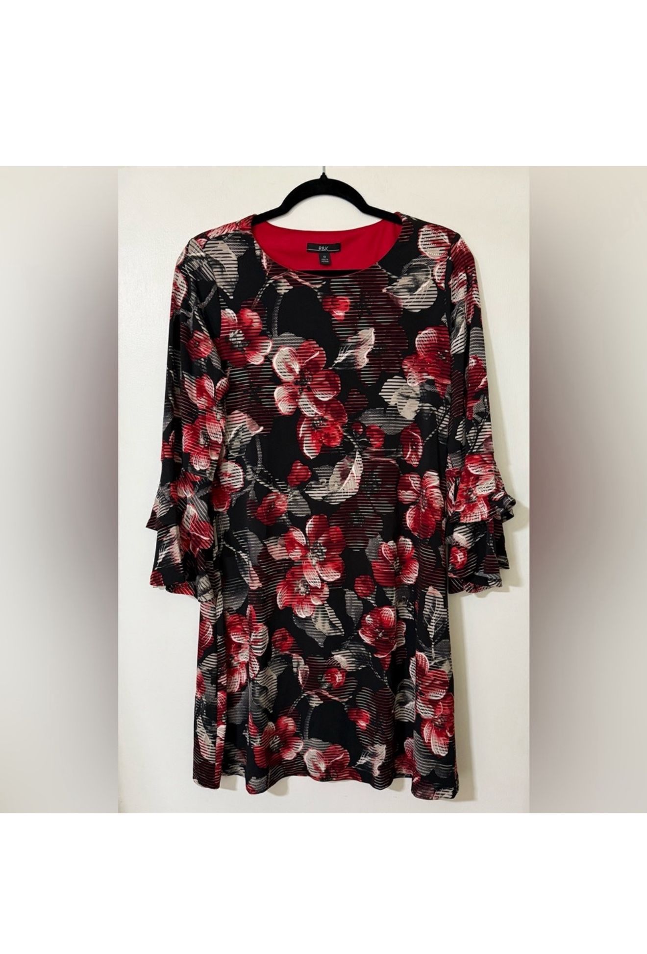 R&K Red And Black Dress