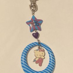 Hello Kitty Super Hero Vintage Keychain Purse Clip