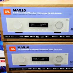 🔥JBL MA510 🔥$250 Each/ Firm On Price 🔥5.2 canales, 8K AV, Bluetooth, Wi-Fi, Apple AirPlay, Spotify