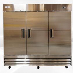 NSF Stainless Steel Reach-In Commercial 3 door freezer CFD-3FF