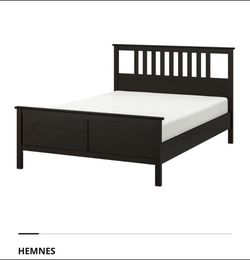 IKEA Queenx Bed Frame with Slats – No Box Spring Needed