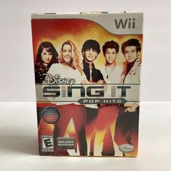 Nintendo Wii Box Set: Disney Sing It Pop Hits + Microphone Brand New Sealed