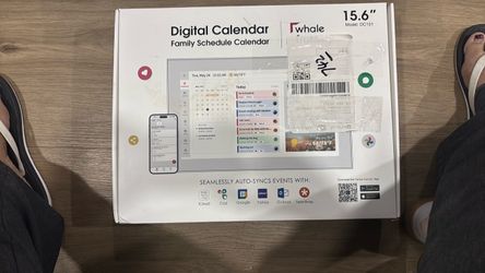 Digital calendar (family schedule calendar) 15.6”
