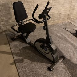 Marcy Magnetic Recumbent Exercise Bike with 8 Resistance Levels