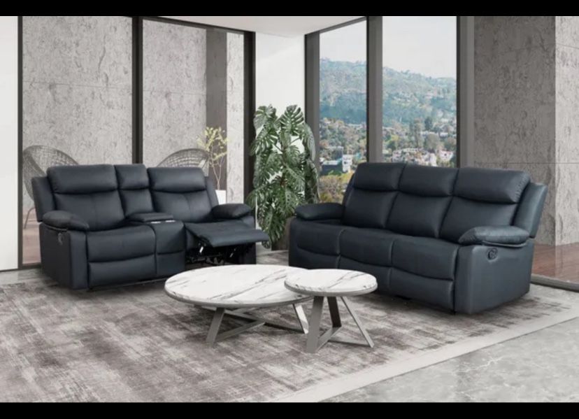 Reclining Sofa And Loveseat Couch Set With FREE RUG 