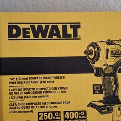 Brand New Dewalt 20v Brushless Impact Wrench Compact Sealed Box Tool Only 
