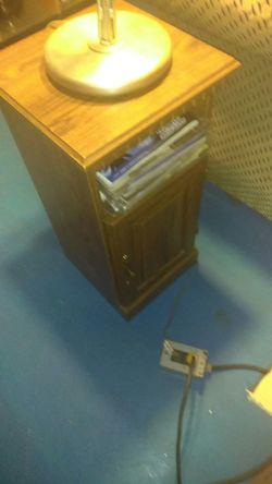 Telephone holder table antique