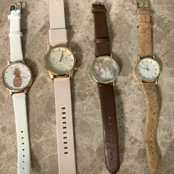 Four Stylish Womans Watches 