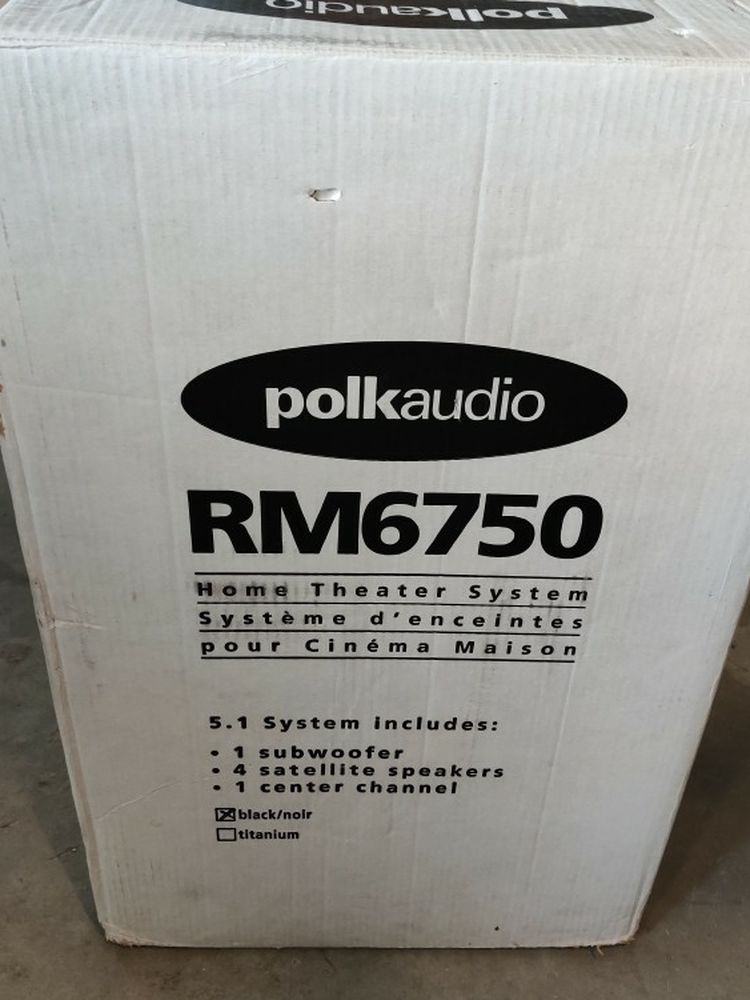 Polk Audio RM6750 5.1 Channel Home Theater Speaker System BLACK