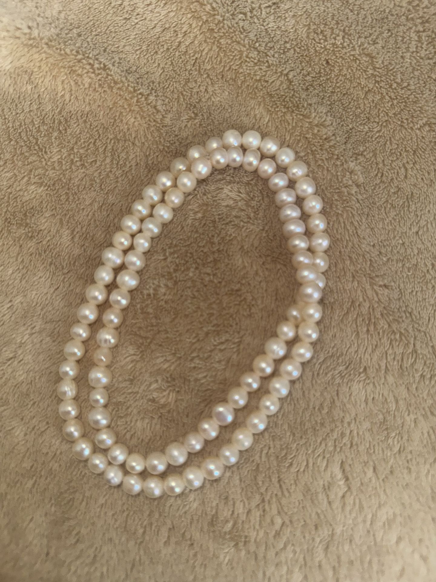 Genuine Pearl Strand Necklace | Timeless Vintage Elegance