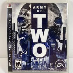 PS3 Playstation 3 Army Of Two Video Game CIB ~ Excellent ~