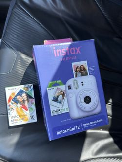 Fujifilm INSTAX Mini 12 Instant Camera Bundle in the color Lilac Purple