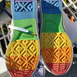 Converse Sneakers Rainbow Pride LGBTQ Sz 8