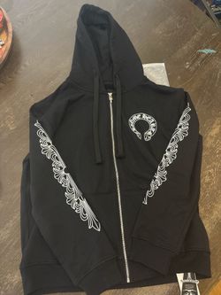 Chrome Hearts Black and White Zip up