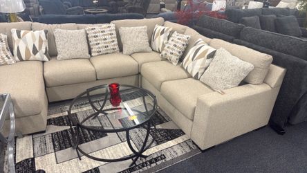 New animal friendly thick cushion material sectional