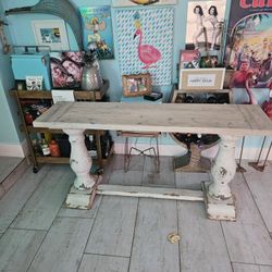 TV CONSOLE TABLE. AND SMALL LITTLE STAND