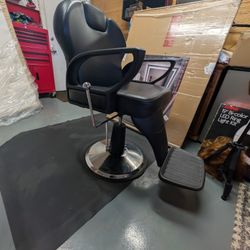 Barber Chair & Mirror